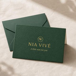 Nia Vivé gift message card